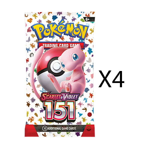 Pokemon 151 Booster Pack [Set of 4]