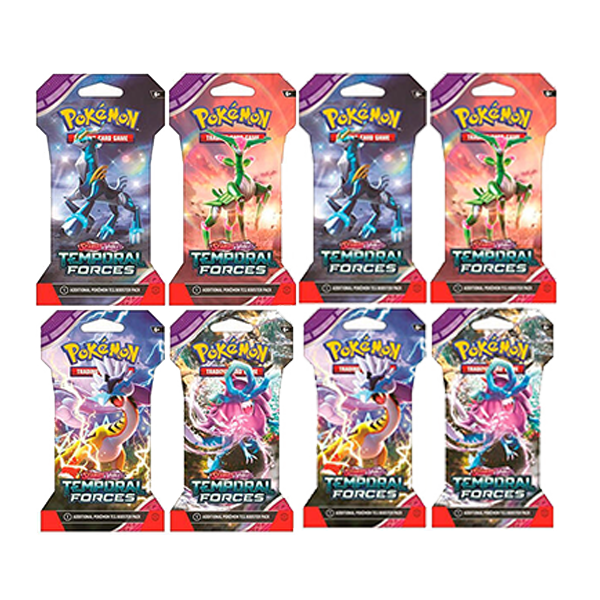 Pokemon Temporal Forces Sleeved Booster Pack Bundle [Set of 8]
