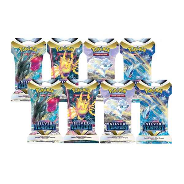 Pokemon Silver Tempest Sleeved Booster Pack Bundle [Set of 8]