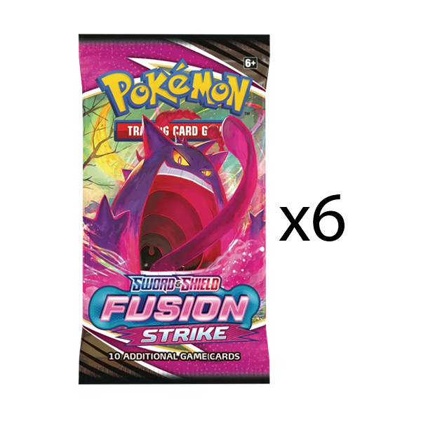 Pokemon Fusion Strike Booster Pack [Set of 6]
