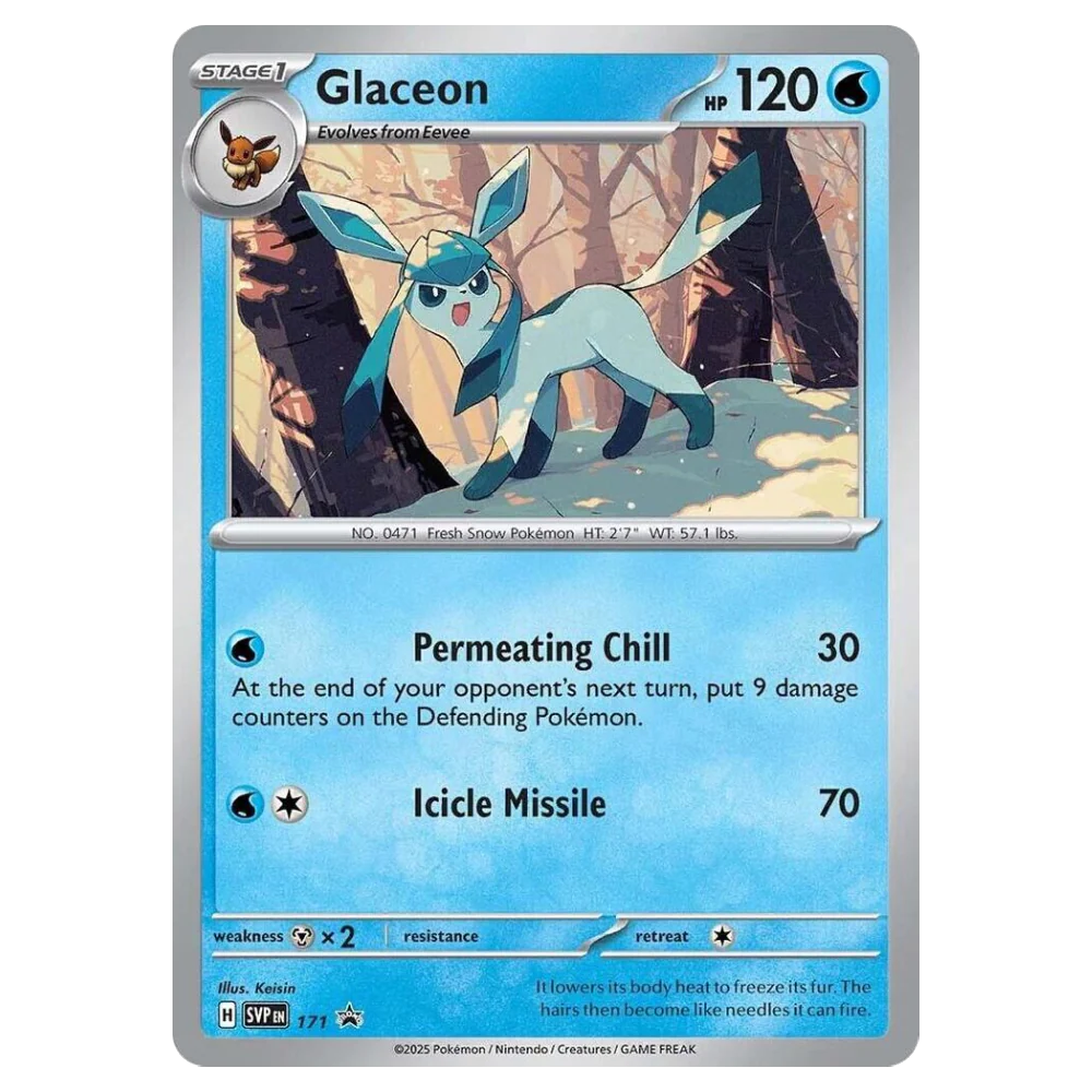 Glaceon SVP171 Holo Promo Near Mint