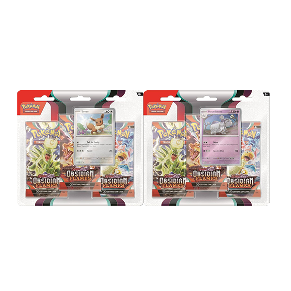 Obsidian Flames Three Pack Blister Set of Two