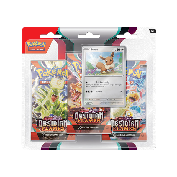 Pokemon Obsidian Flames 3 Pack Blister Eevee