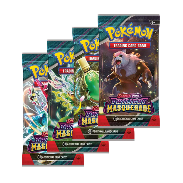 Pokemon Twilight Masquerade Booster Pack Art Bundle [Set of 4] (Release Date 5/24/2024)