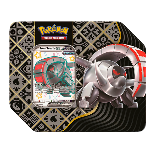 Paldean Fates Tin Iron Treads ex (Release Date 2/9/2024)