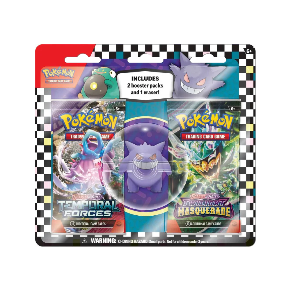 Pokemon Back to School Eraser Blister Gengar