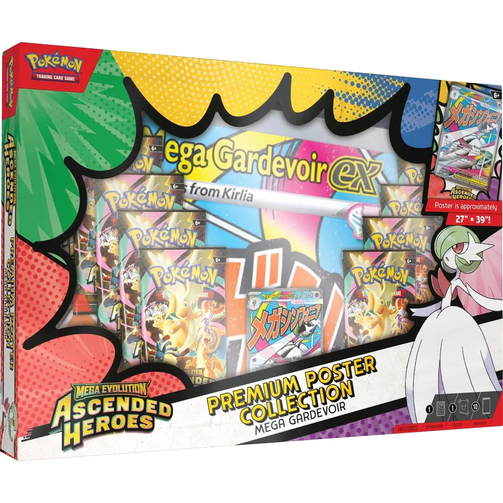 Pokemon Ascended Heroes Premium Poster Collection Mega Gardevoir ex