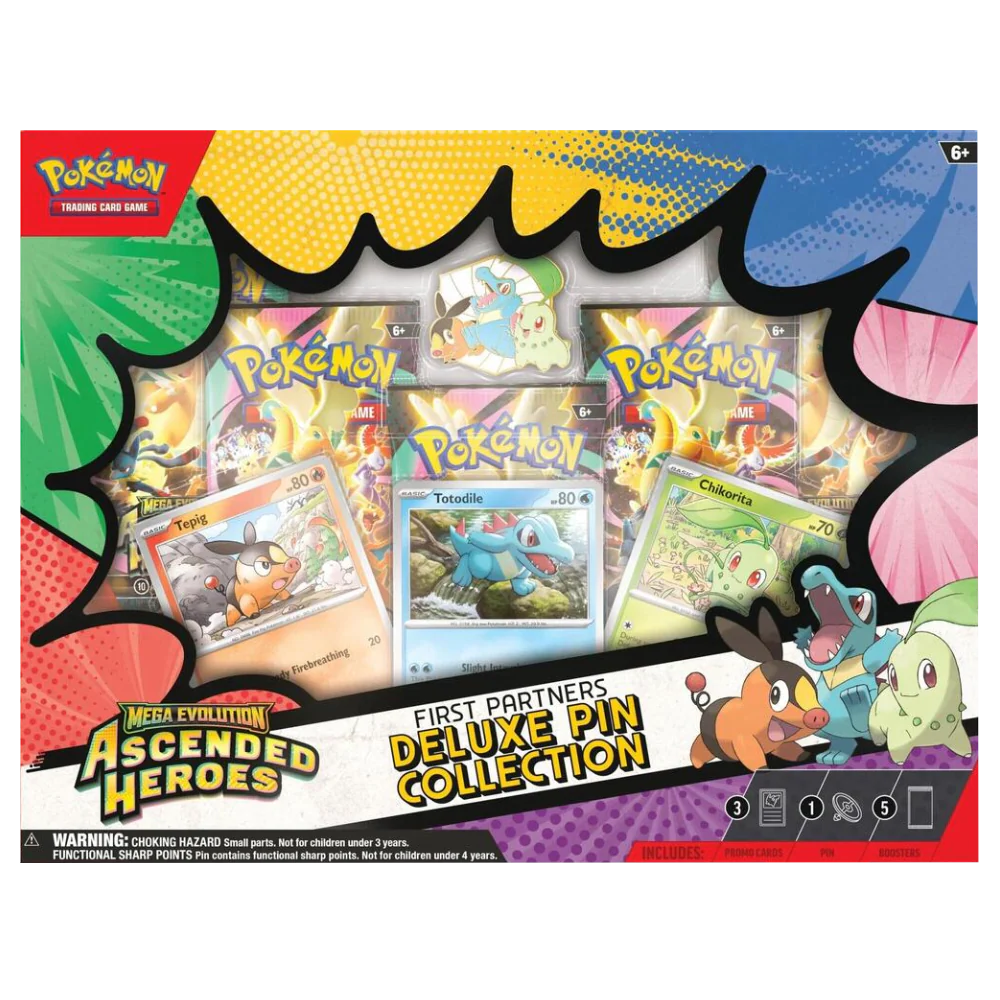 Pokemon Ascended Heroes First Partners Deluxe Pin Collection