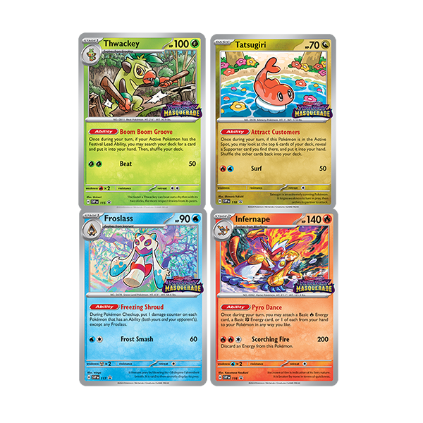 Pokemon SVP115-118 Sealed Build And Battle Stamped Twilight Masquerade Deck Set (Release Date 5/24/2024)