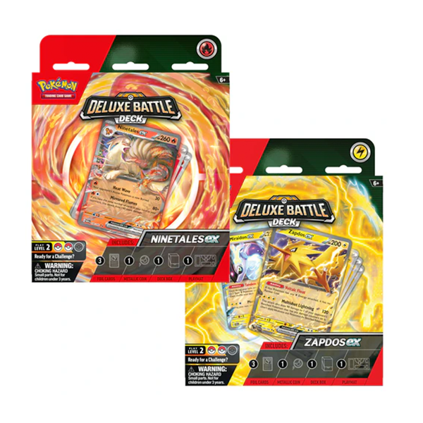 Pokemon Zapdos ex Ninetales ex Deluxe Battle Deck [Set of 2]