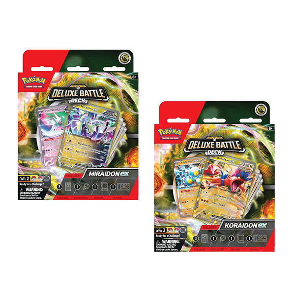Pokemon Miraidon ex/Koraidon ex Deluxe Battle Deck (Release Date 8/23/2024)