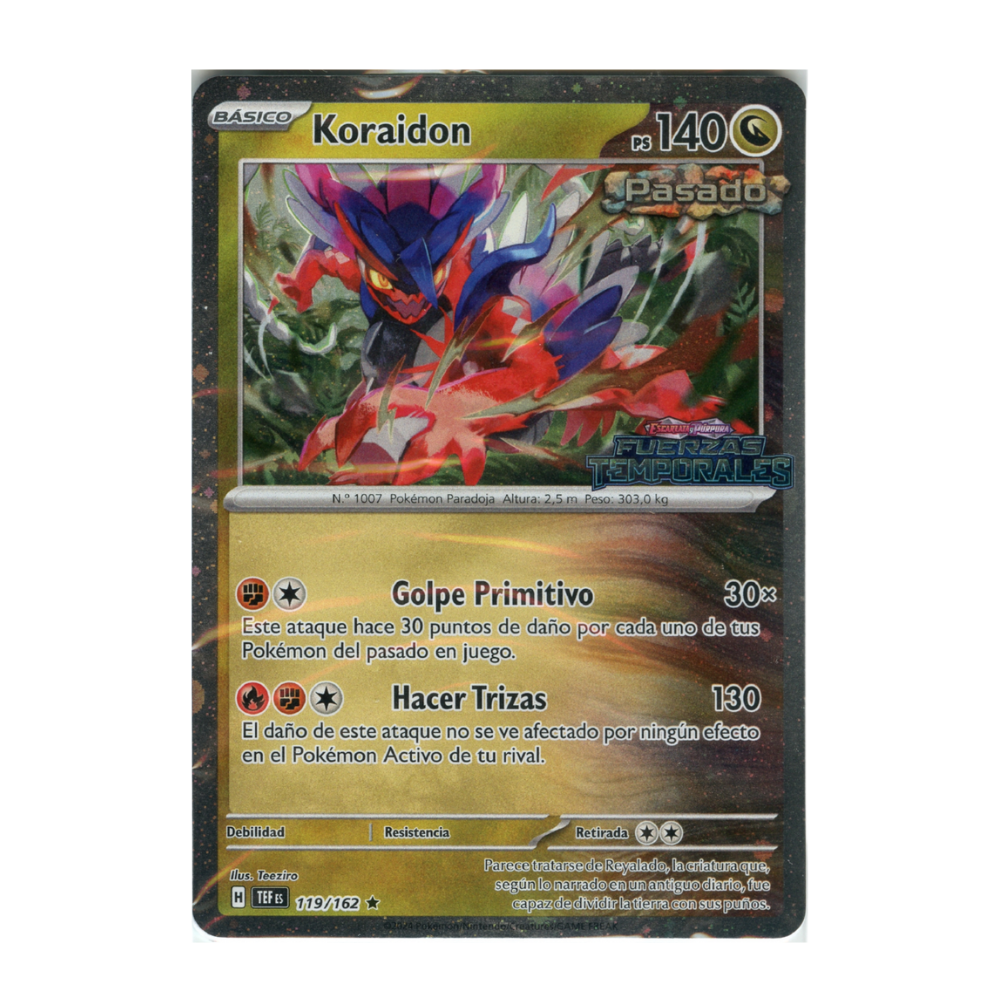 Koraidon - 119/162 Holo Temporal Forces Promo Spanish
