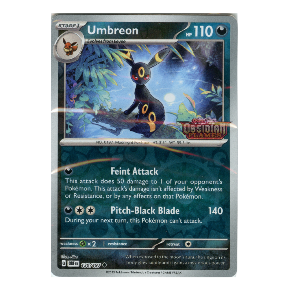 Umbreon - 130/197 Reverse Holo Obsidian Flames