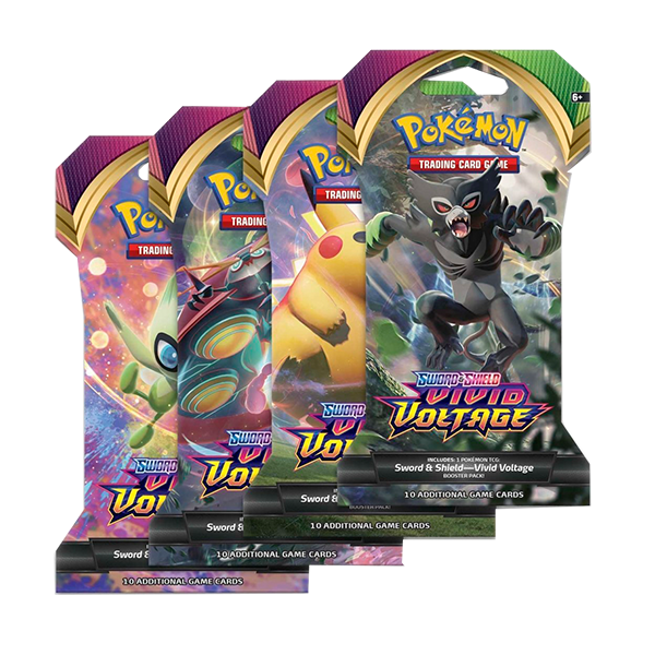 Vivid Voltage Sleeved Booster Pack Art Bundle [Set of 4]