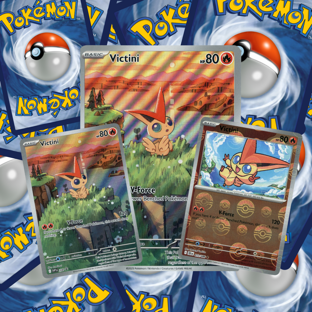 Pokemon Scarlet & Violet Victini Illustration 3 Card Bundle