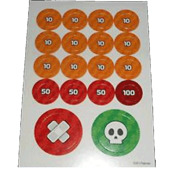 Pokemon Cardboard Damage Counter Set