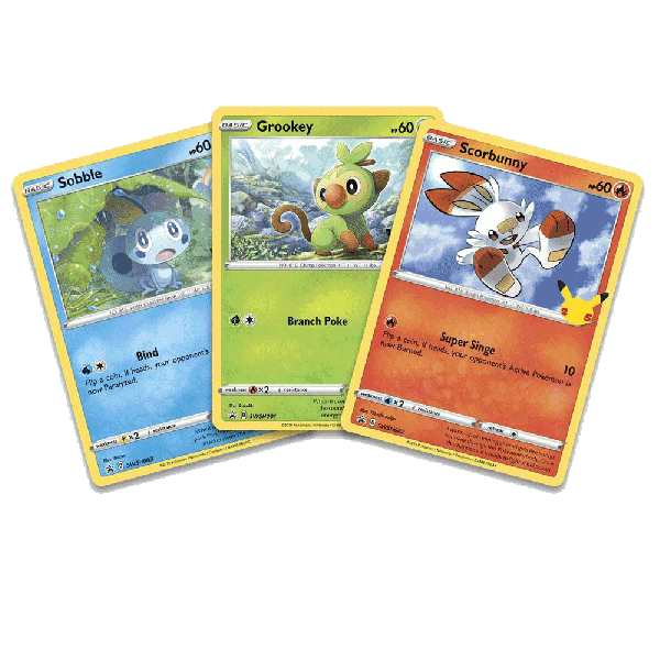 Pokemon First Partner Pack Galar Promo Set JUMBO Grookey Scorbunny Sobble