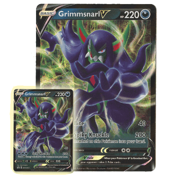 Grimmsnarl V SWSH057 Sword and Shield Black Star Promo BONUS Jumbo Oversized Card