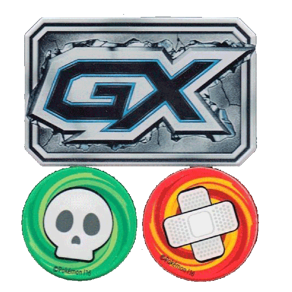 Pokemon GX Burn Poison Official Markers Acrilyc