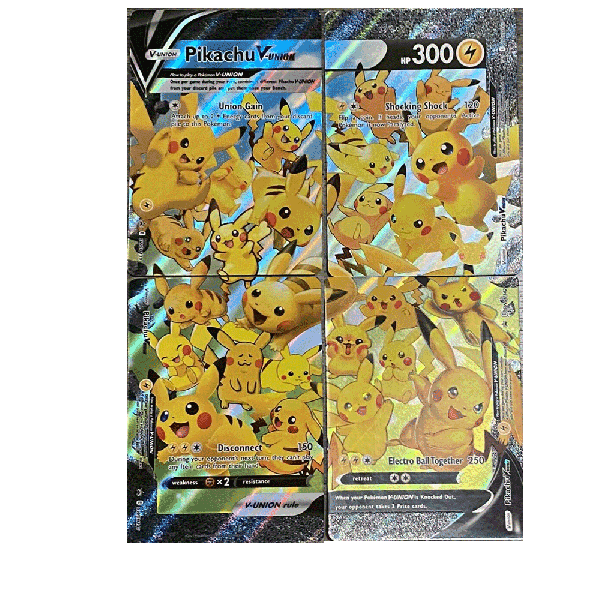 Pikachu V-Union Set Celebrations Black Star Promo