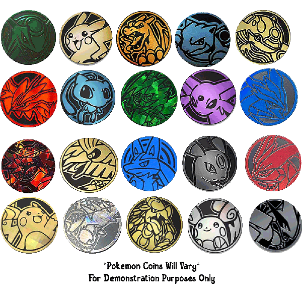 Pokemon 10 Official Collectible Pokemon TCG Coins Set