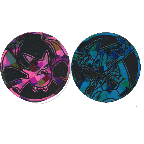 Pokemon Shining Fates Coins Crobat V AND Dragapult V