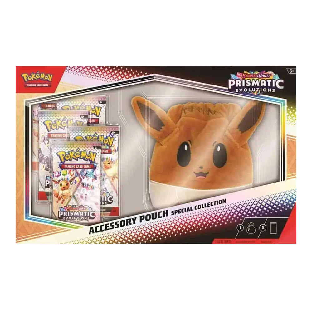 Pokemon Prismatic Evolutions Accessory Pouch Special Collection