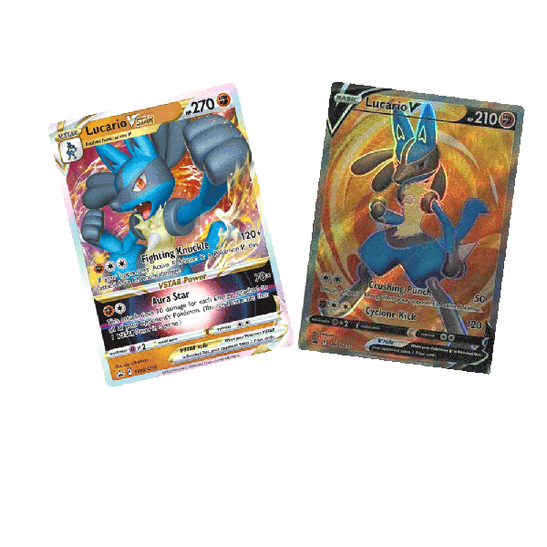 Pokemon Lucario VSTAR and Lucario V set BOTH SWSH213 SWSH214 English
