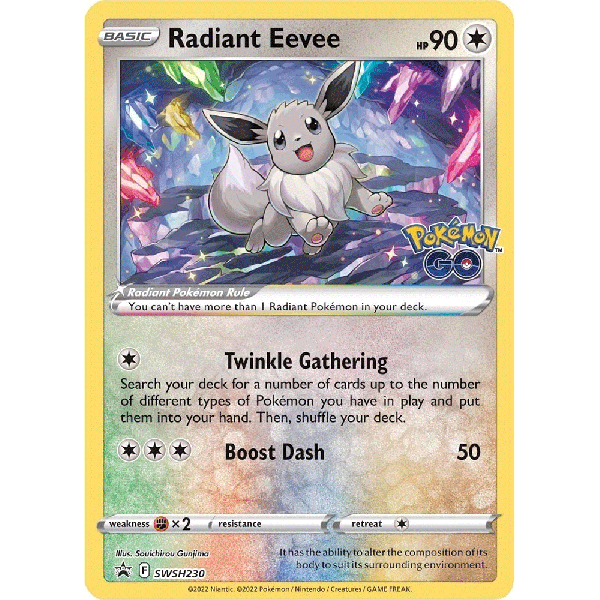 Radiant Eevee SWSH230 Black star promo